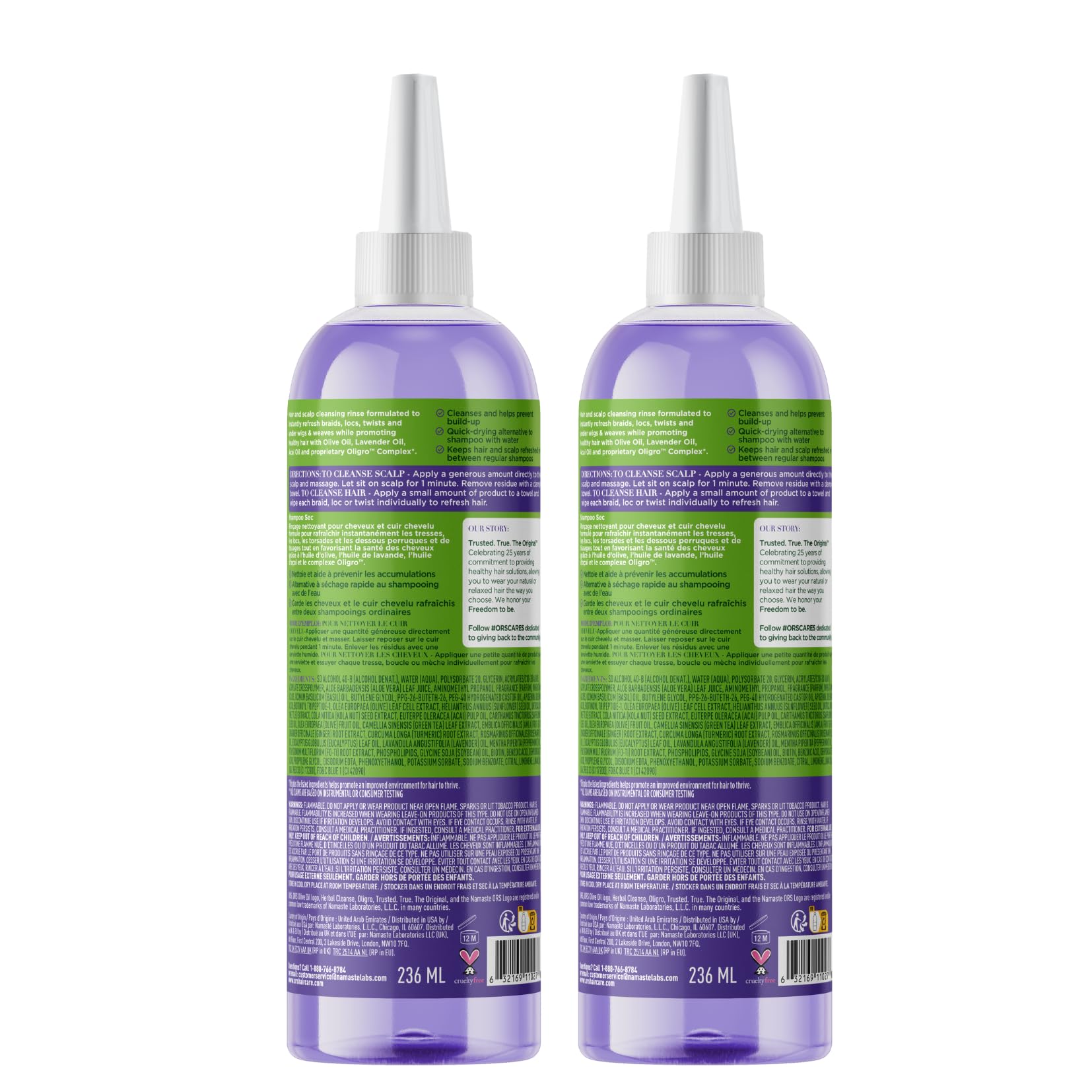 ORS Braidzone dry shampoo acai oil ingredients indicate lightweight nourishment.