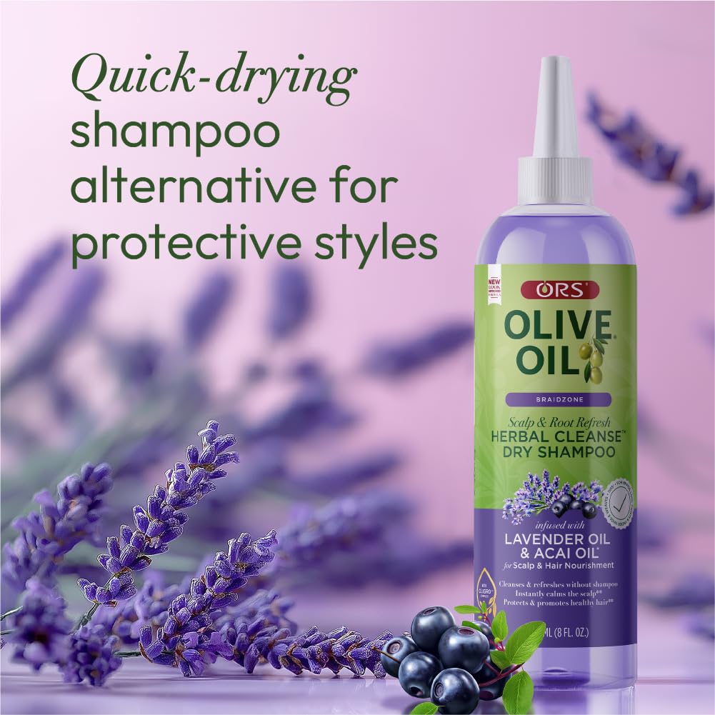 ORS Braidzone dry shampoo lightweight formula for busy days.