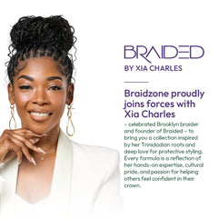 ORS Braidzone Mousse on braided styles delivers hydration and definition without stiffness