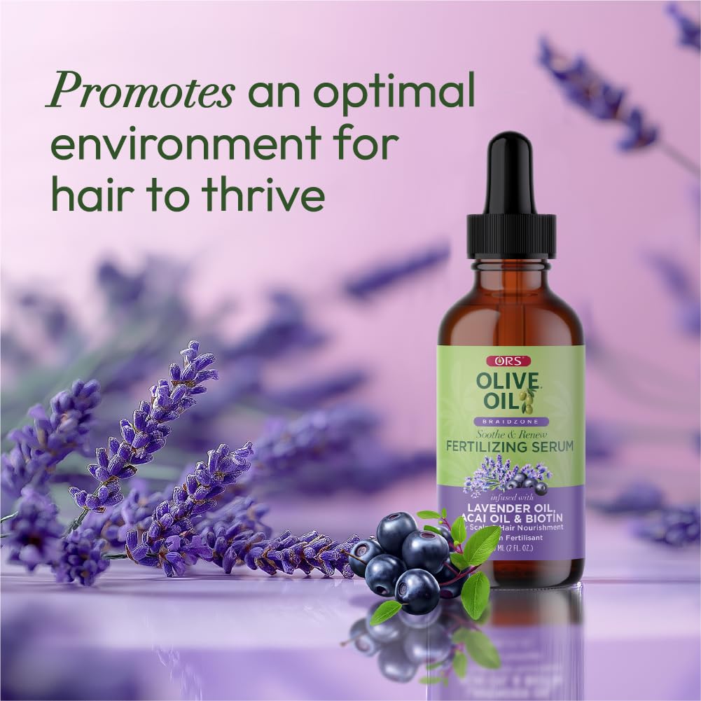 ORS Braidzone Serum featuring acai oil ingredient for nourishment