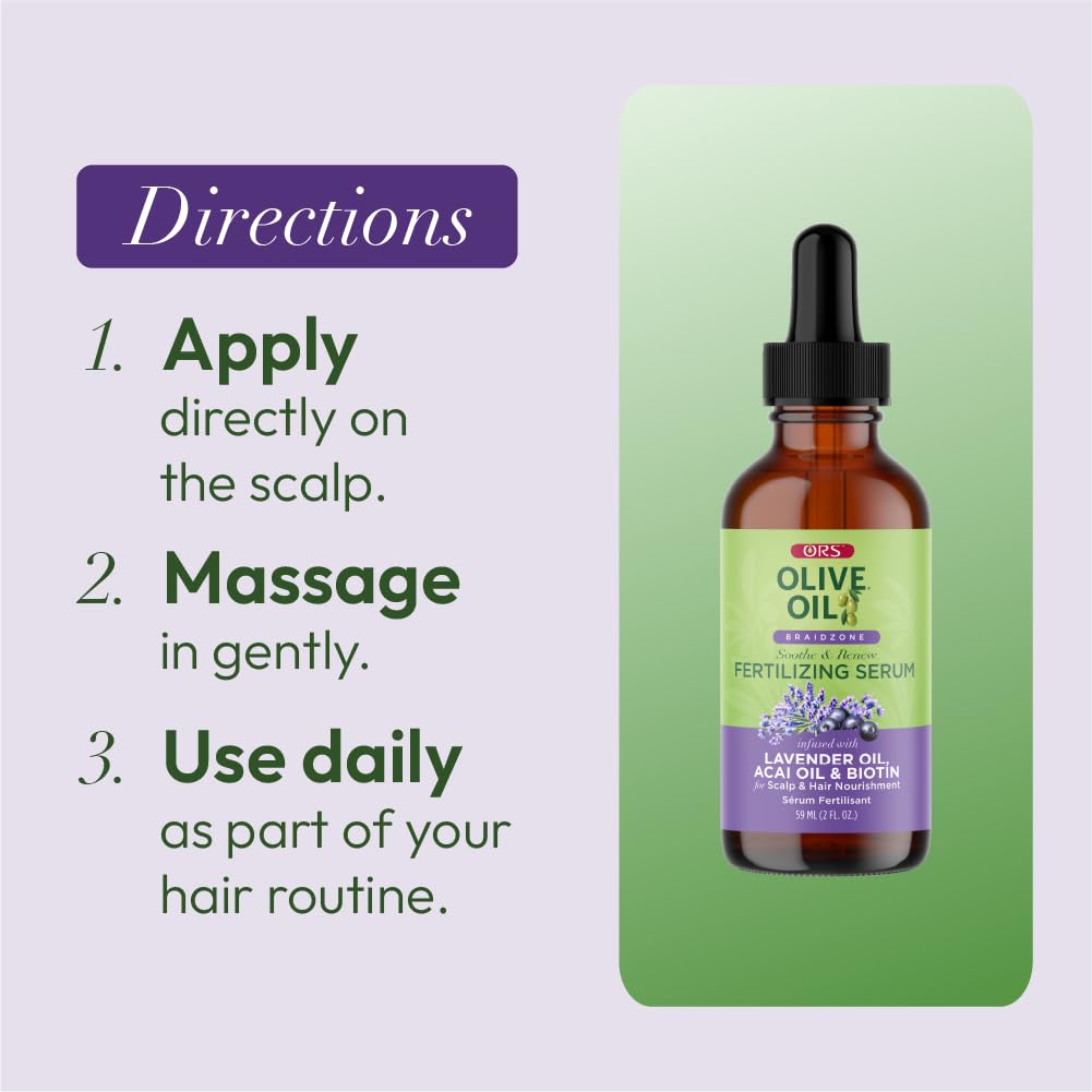 ORS Braidzone Serum helps soothe dry scalp under protective styles