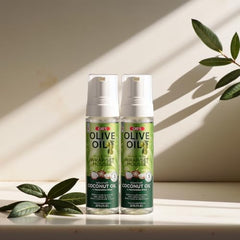 ORS Coconut Oil-Infused Mousse delivers smoother texture and added shine.