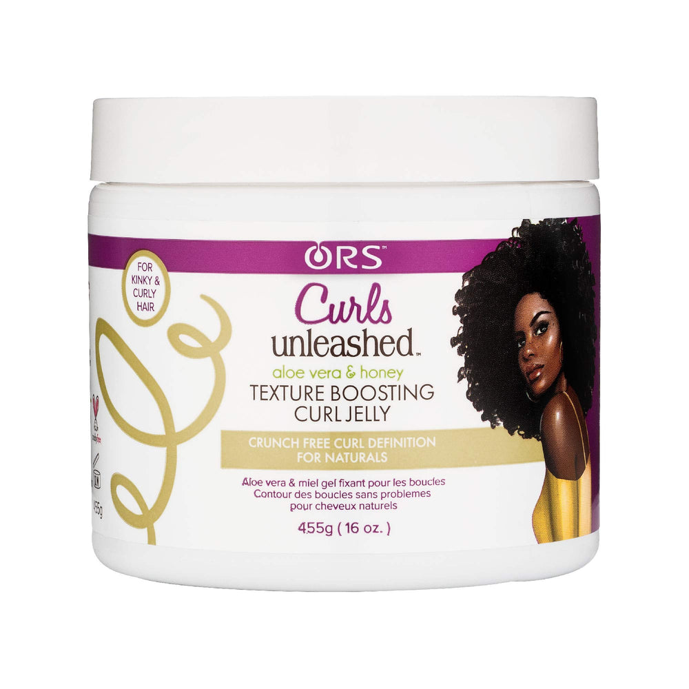 ORS Curls Unleashed Set it Off Curl Boosting Jelly bottle for crunchy-free curl definition