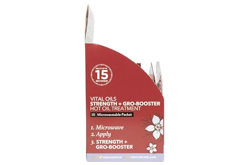 ORS Hairepair hot oil travel packet being heated in microwave