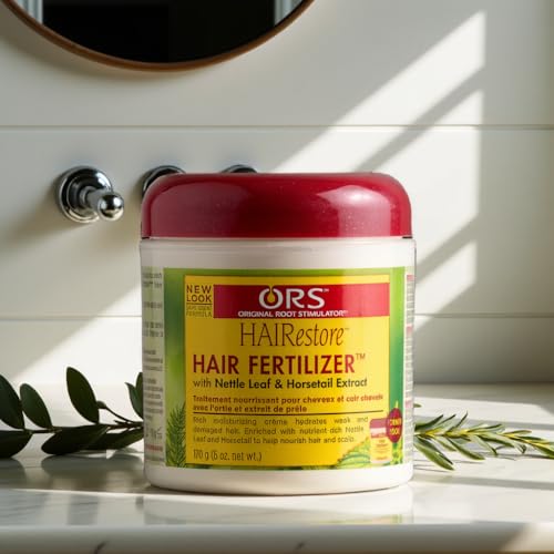 ORS HAIRRestore creme texture close-up invites gentle scalp care.
