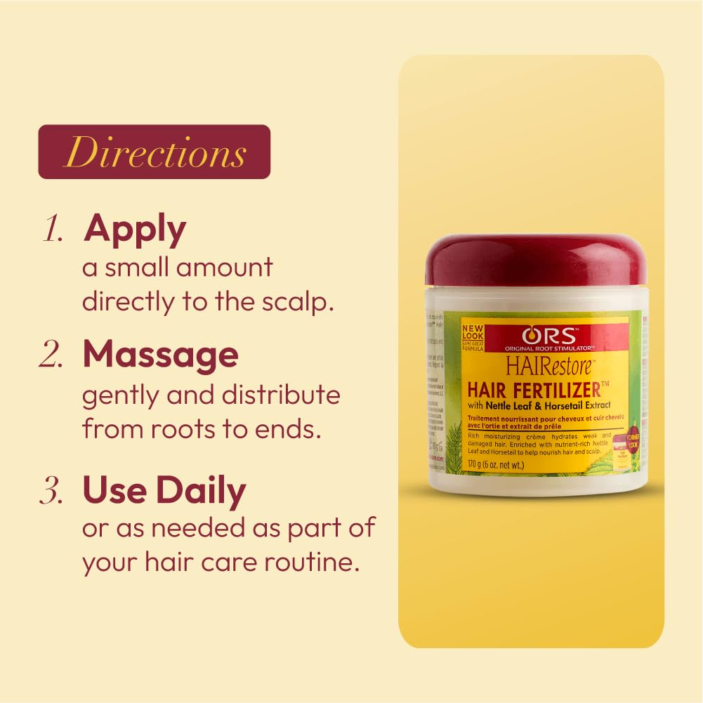 ORS HAIRRestore packaging box with product overview.