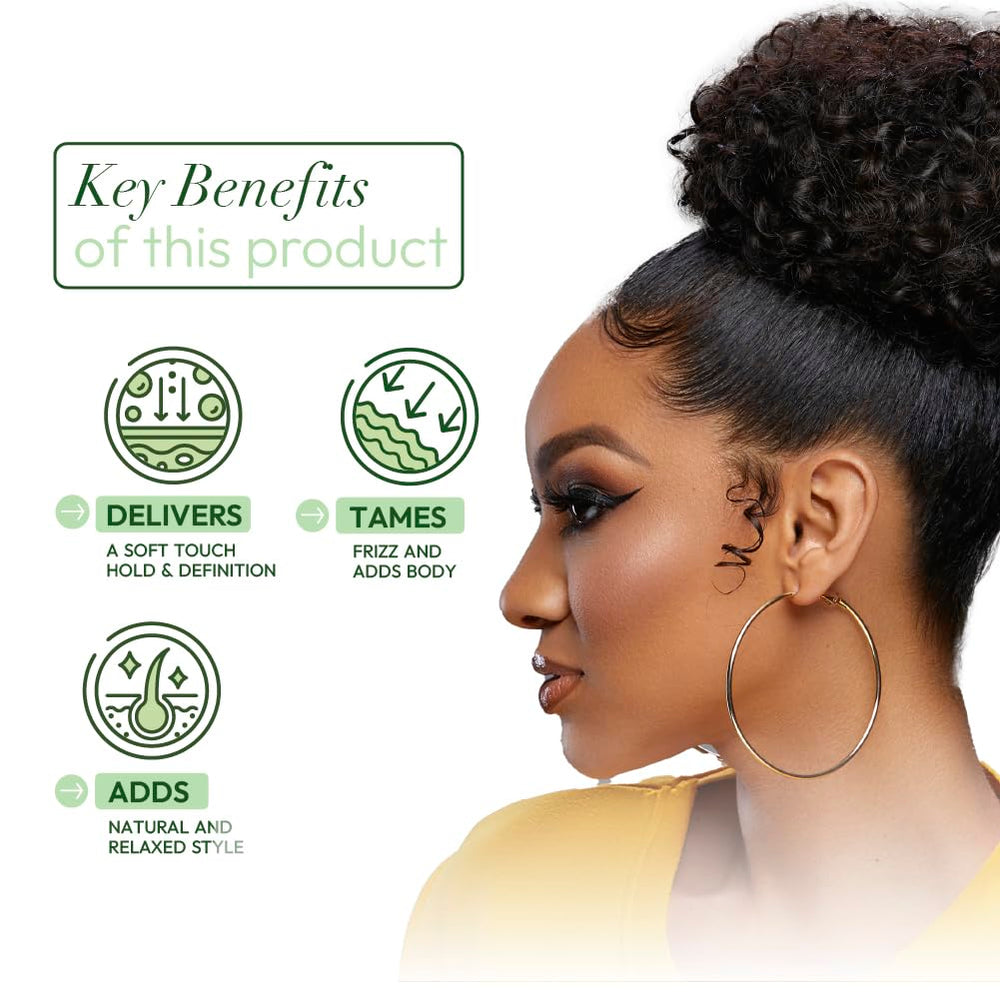 ORS Long-Lasting Frizz-Free Styles stay defined from day to night.