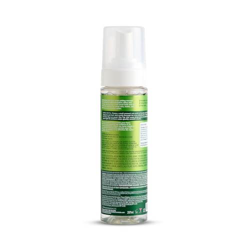 ORS Moisture Boost Olive Oil Panthenol highlights deep hydration during styling.
