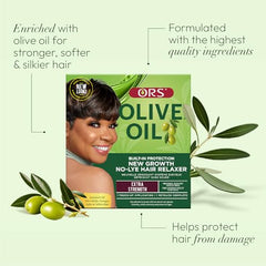ORS Olive Oil Build-In Protection set-up for application zone highlighting precise retouching.