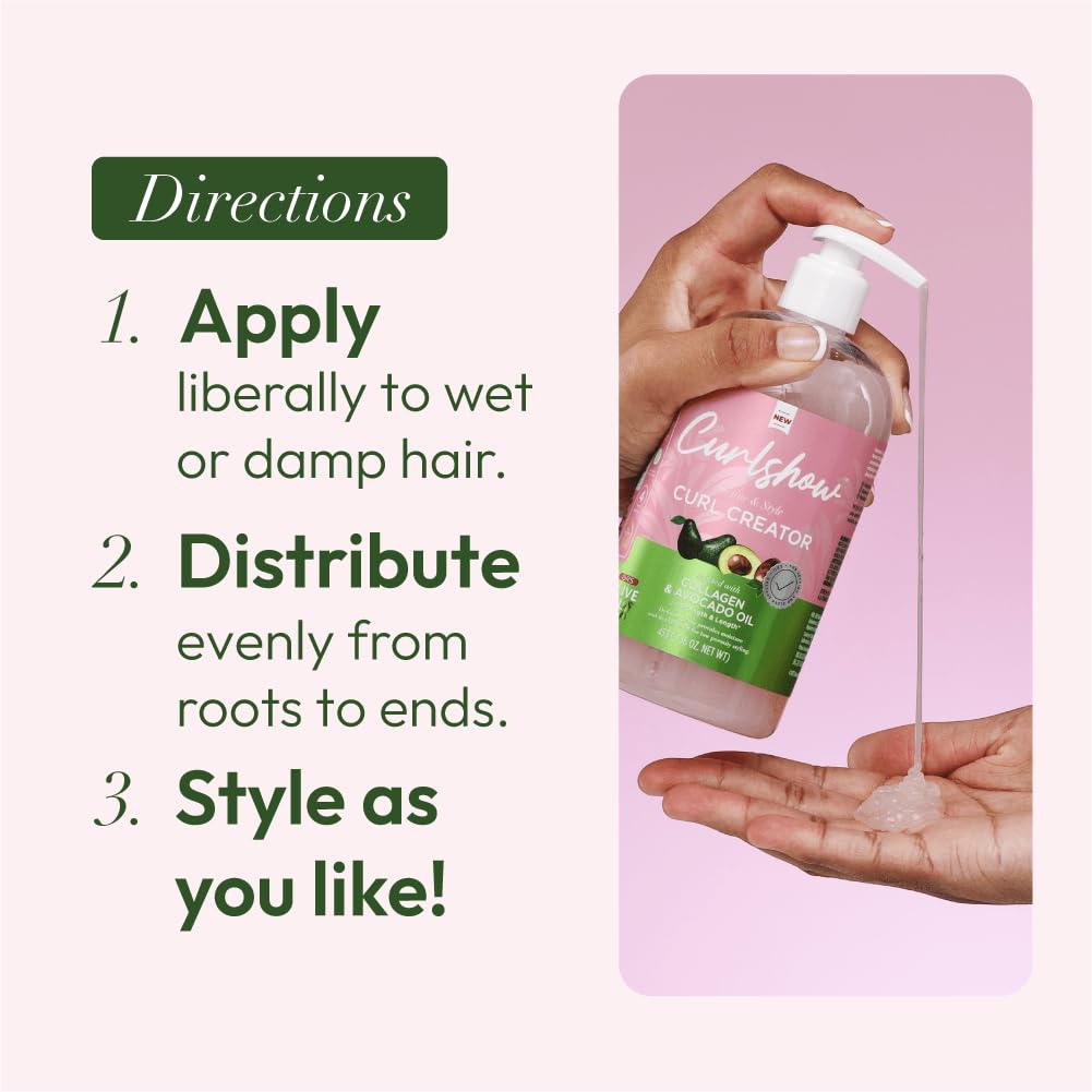 ORS Curlshow leaves hair with a smooth finish after drying