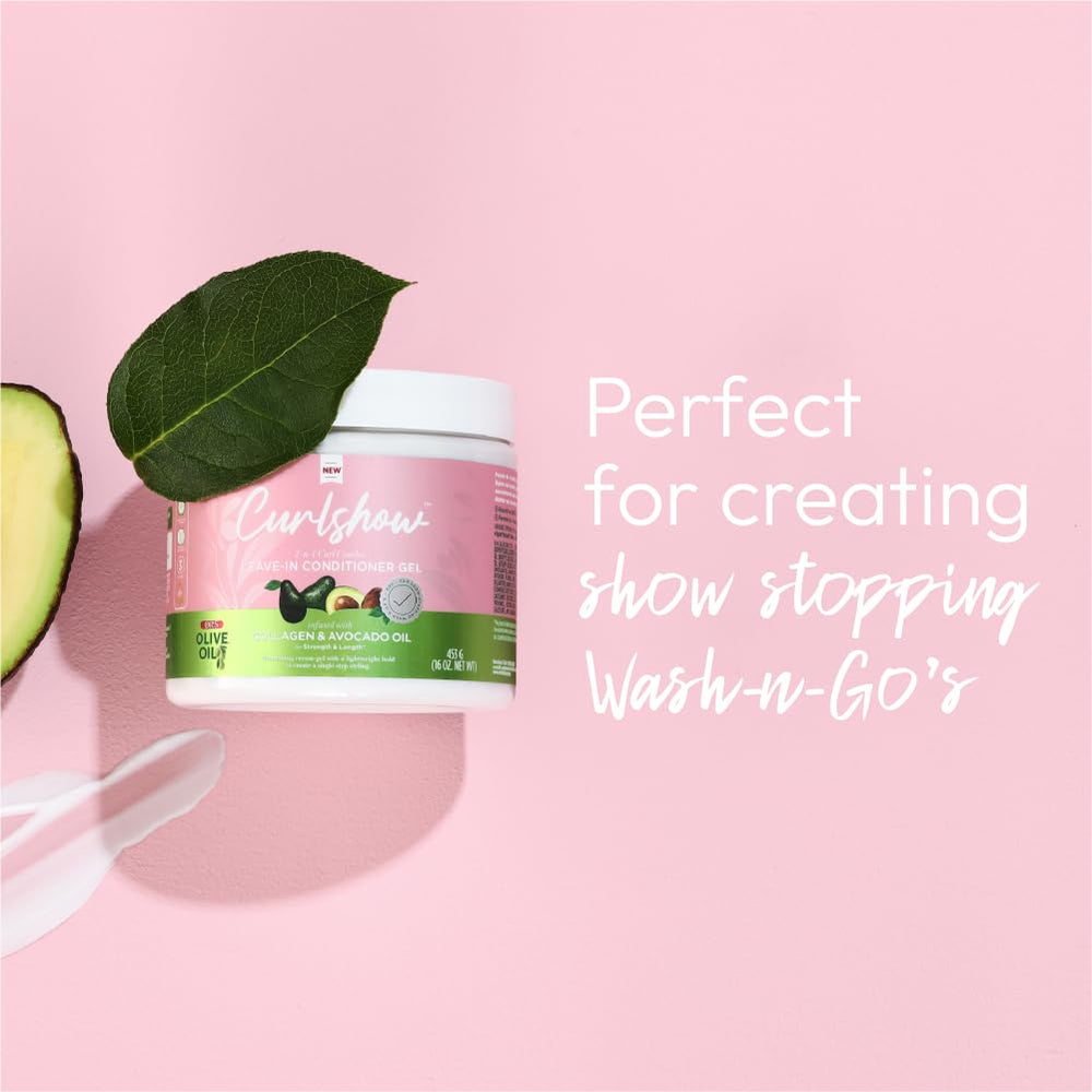 ORS Curlshow leave-in avocado oil detail highlights nourishing ingredient for hair health