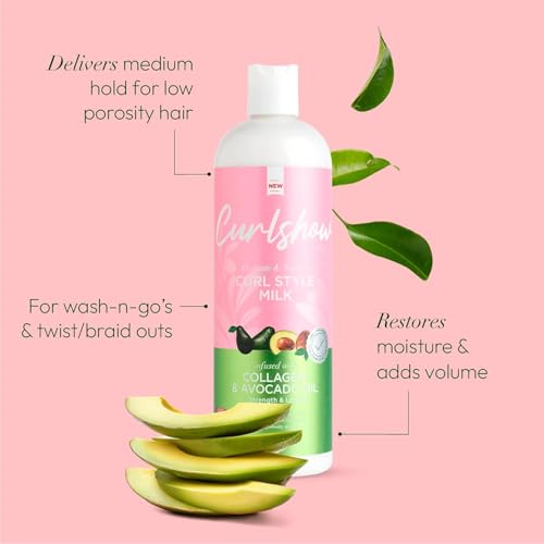 ORS Olive Oil Curlshow Milk hair definition close-up showing soft, defined curls