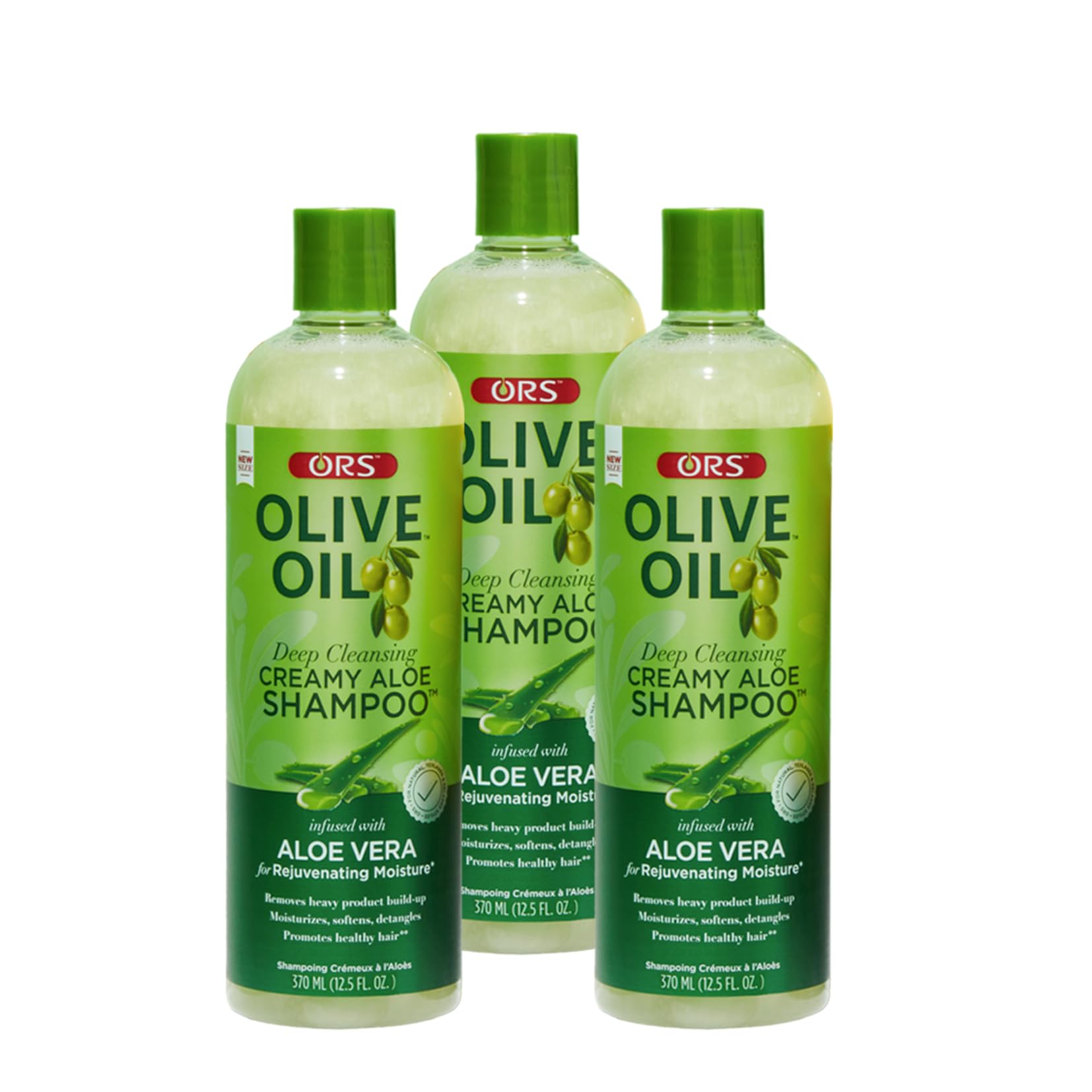 ORS Olive Oil Moisture Restore Shampoo bottle highlighting nourishing formula for smoother hair.