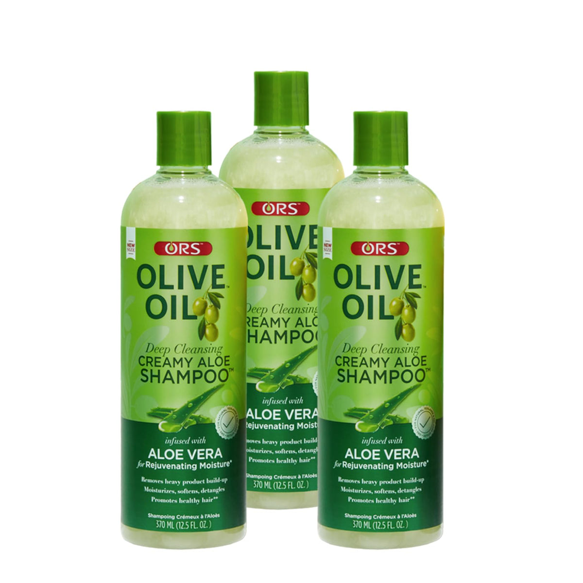 ORS Olive Oil Moisture Restore Shampoo bottle highlighting nourishing formula for smoother hair.
