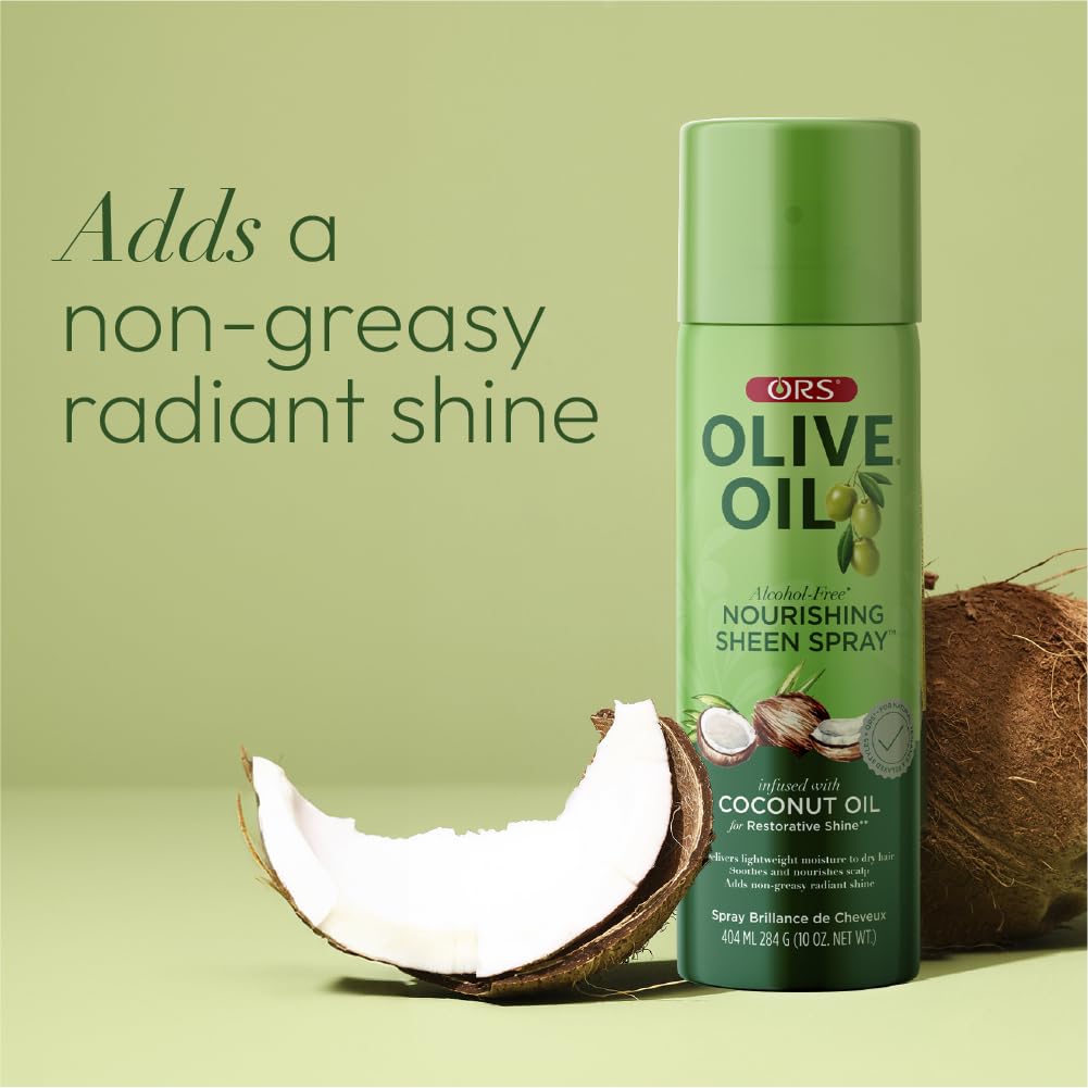 ORS lightweight formula delivers shine without weighing hair down.