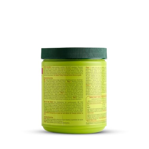 ORS Olive Oil Professional Creme Relaxer hair application scene demonstrates even coating