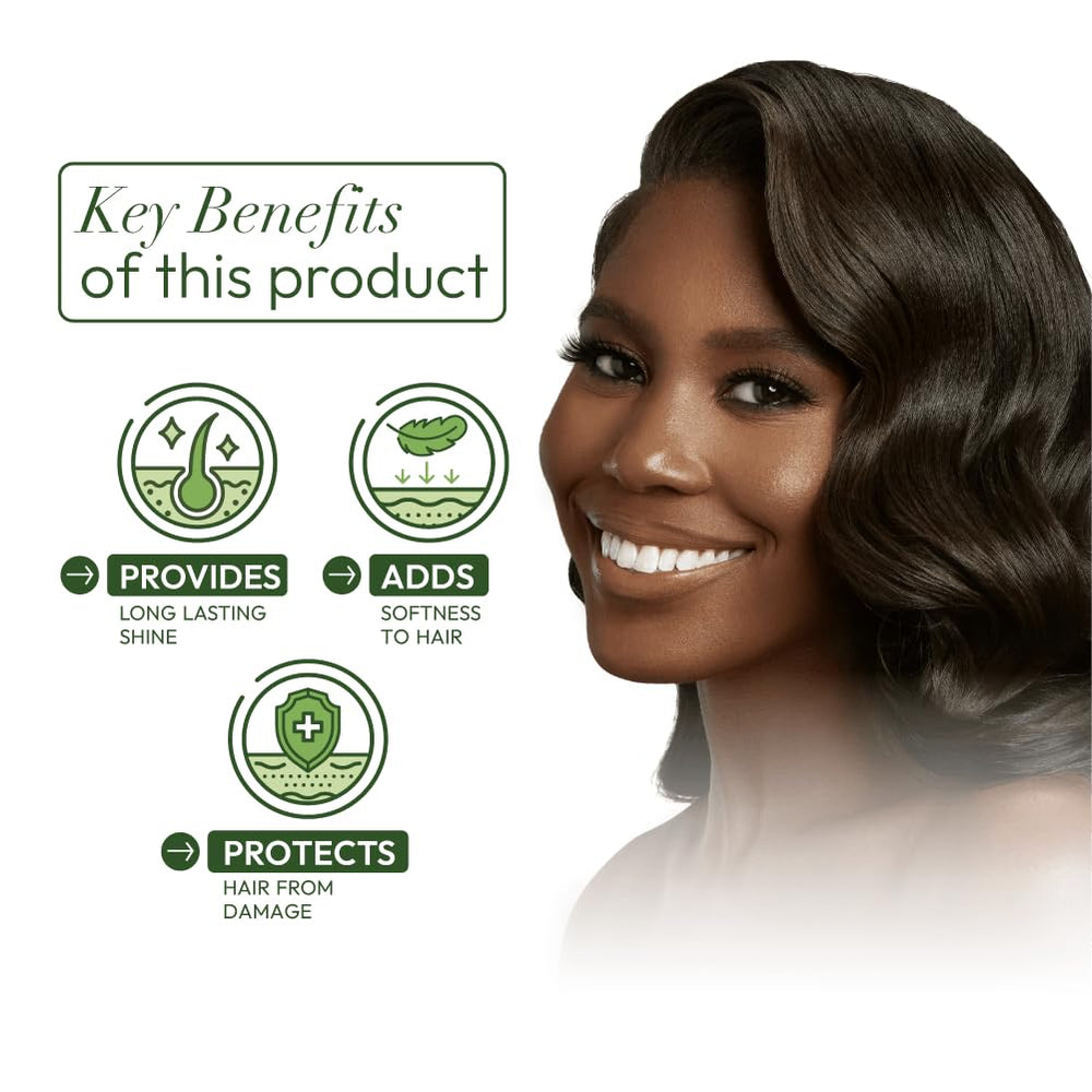 ORS Olive Oil Relaxer closeup shows improved manageability after treatment