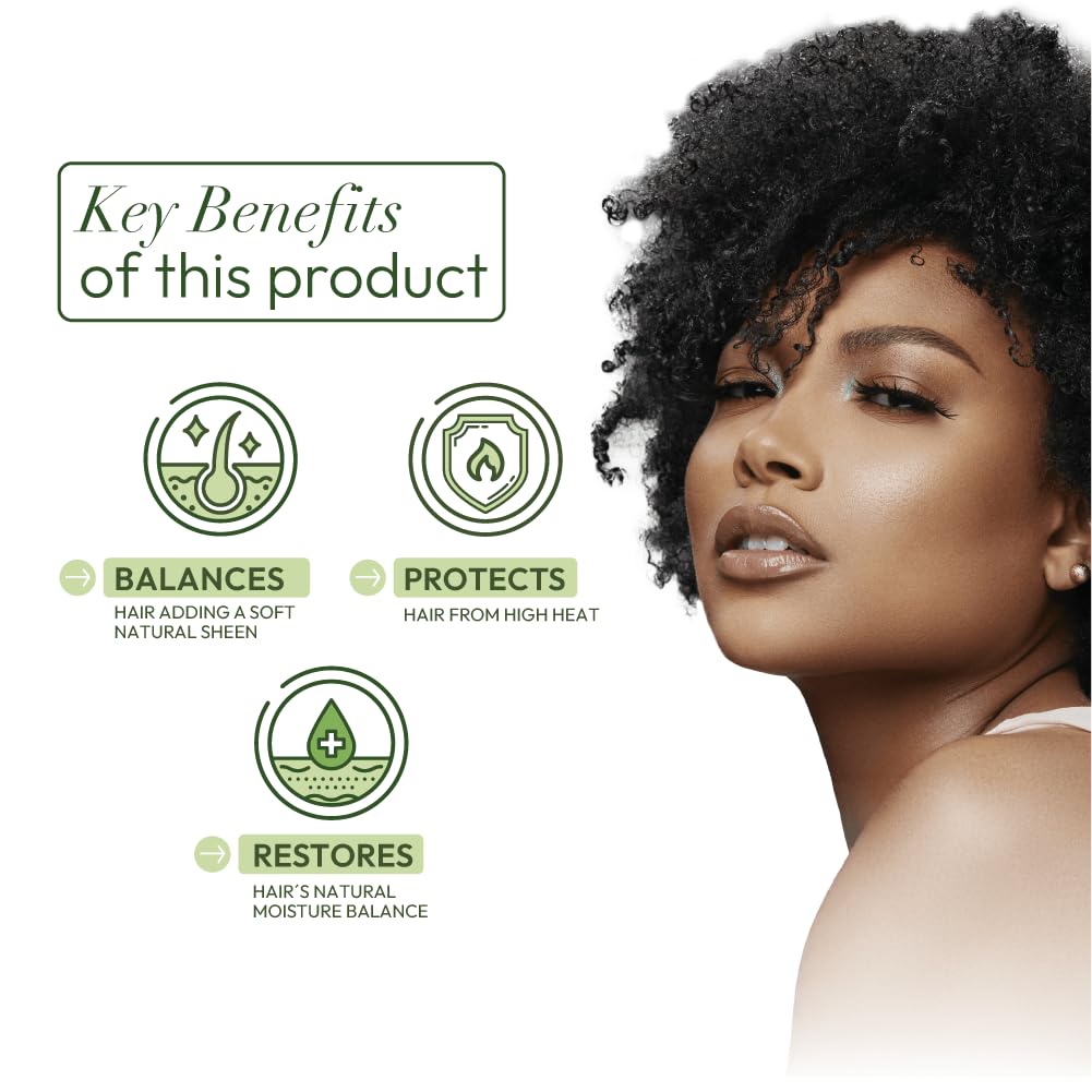 ORS Olive Oil Professional Rich Oil hair gloss shot indicates natural shine