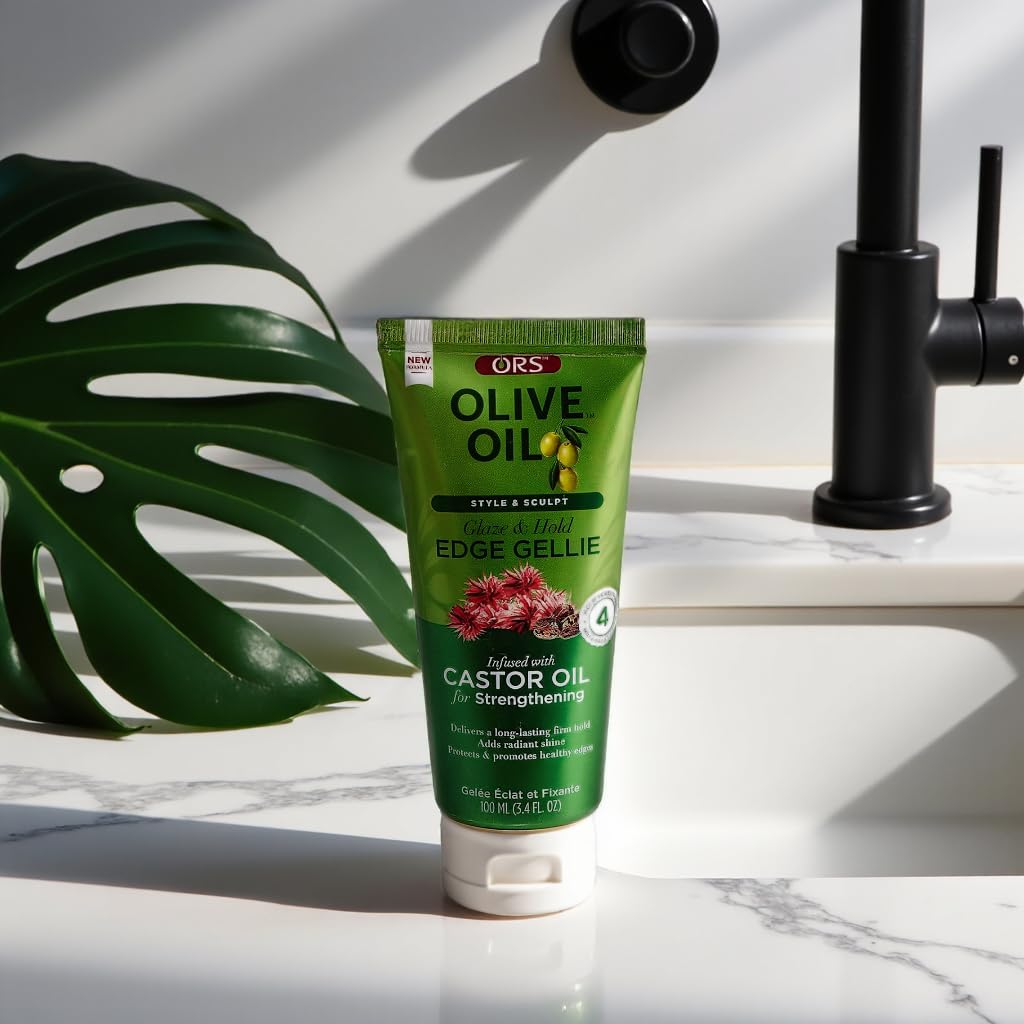 ORS Style & Sculpt Edge Gellie closeup reveals clear, residue-free finish.
