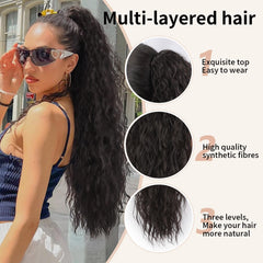 ORSUNCER clip-in ponytail attachment offers quick, secure styling