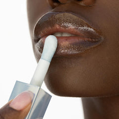 Ortega Beauty Blu Nectar Lip Oil packaging close-up highlighting premium ingredients.