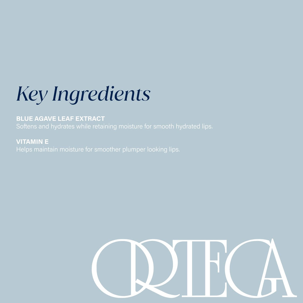 Blue Agave infusion in Ortega Color Stick provides a healthy feel.