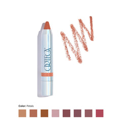 Jojoba oil in Ortega Color Stick hydrates for smooth lips and cheeks.