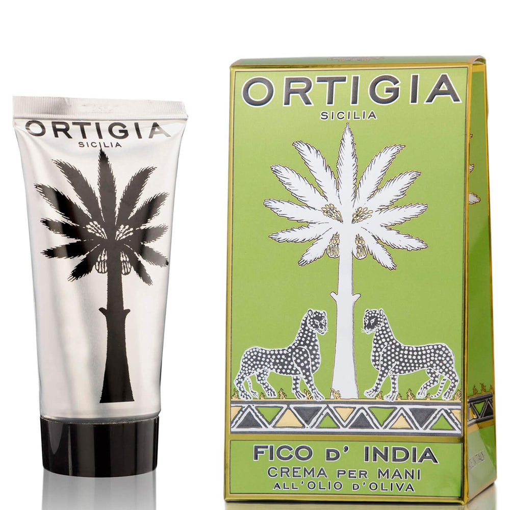 Ortigia Fico d'India hand cream bottle for intense hydration and soft hands