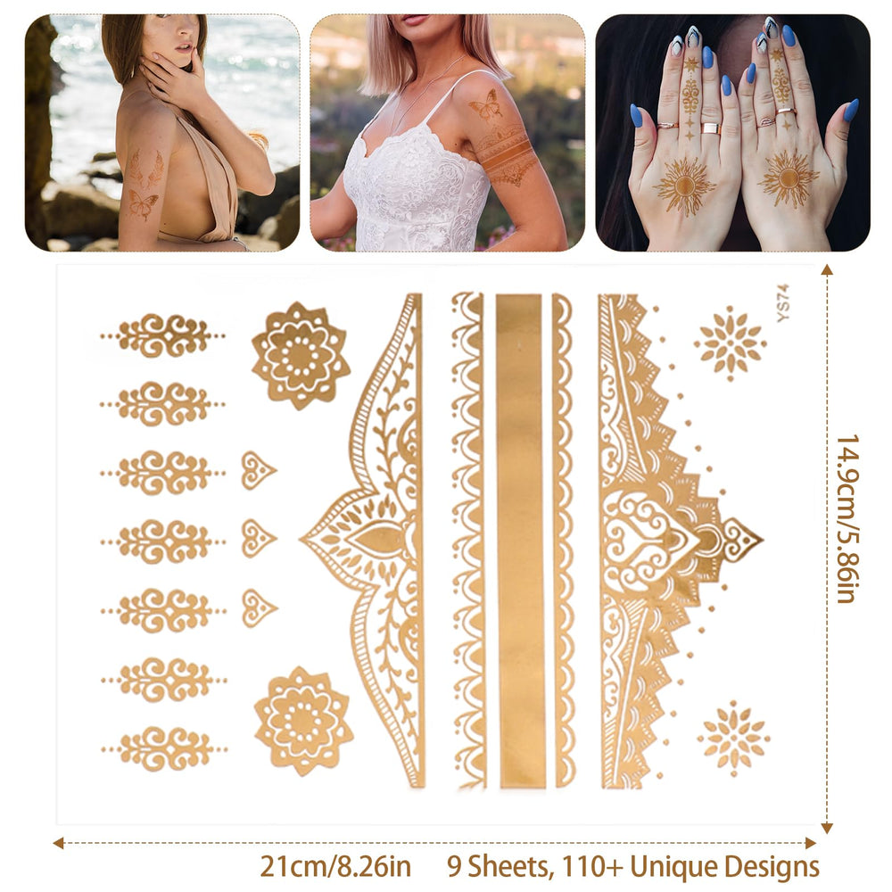 Oruola gold tattoo sequin freckles on face for festive shine