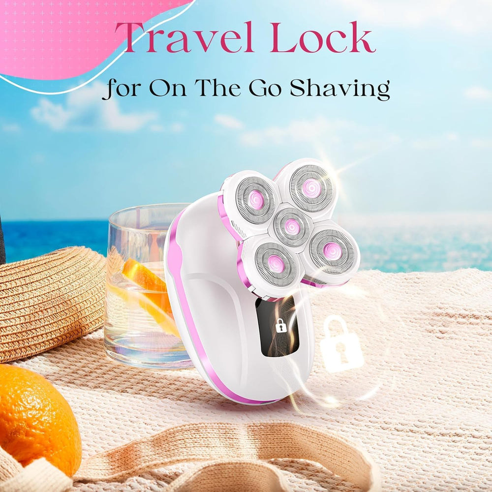 Orvina electric razor water-resistant shell and compact travel-ready design.
