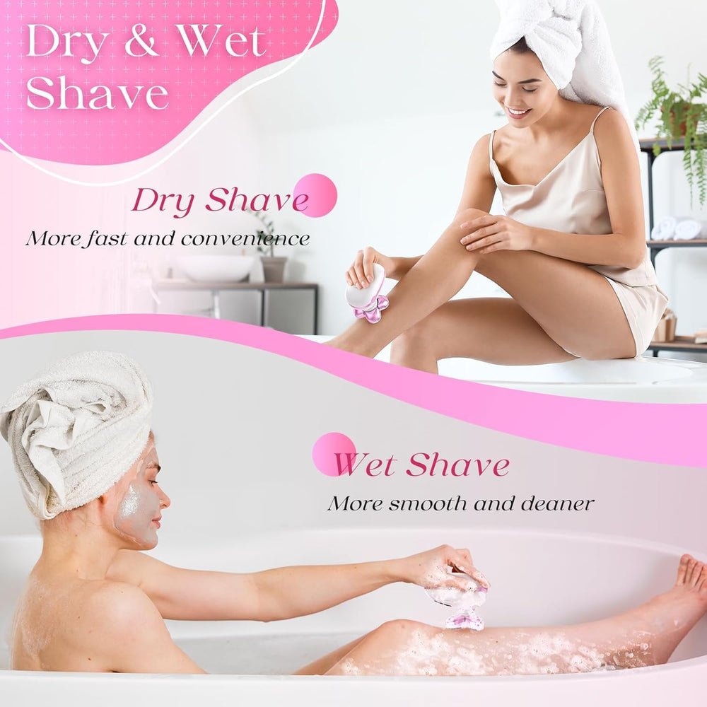 Orvina electric razor wet/dry use in shower for convenience.