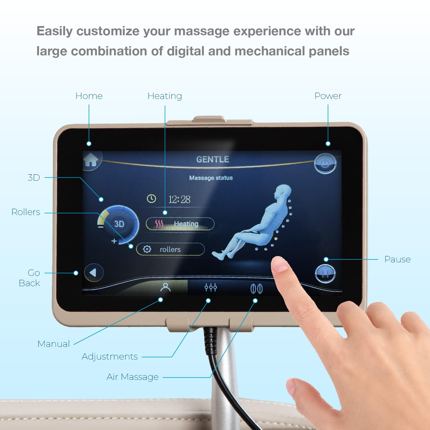 Osaki OS-3D Champ II zero gravity recline showing spinal comfort and stress relief