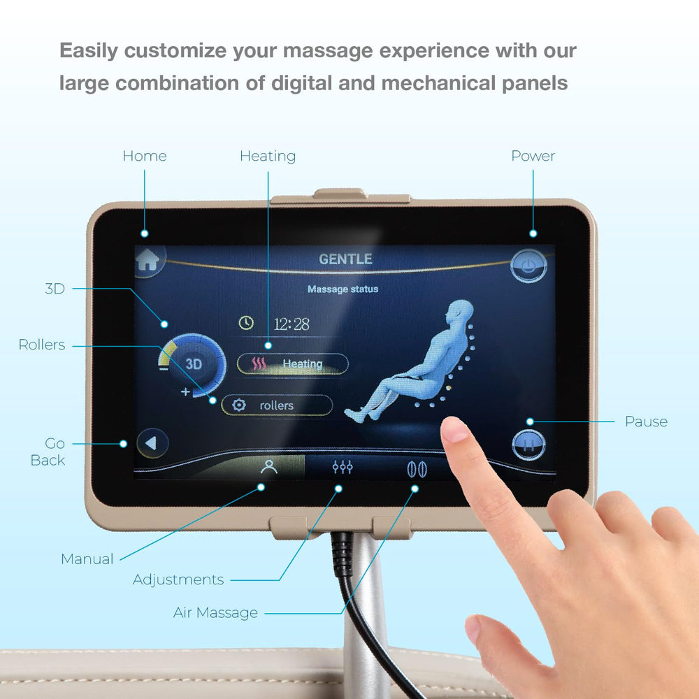 Osaki OS-3D Champ II zero gravity recline showing spinal comfort and stress relief