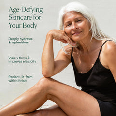 OSEA Anti-Aging Body Balm cream spread shows silky texture for even application.