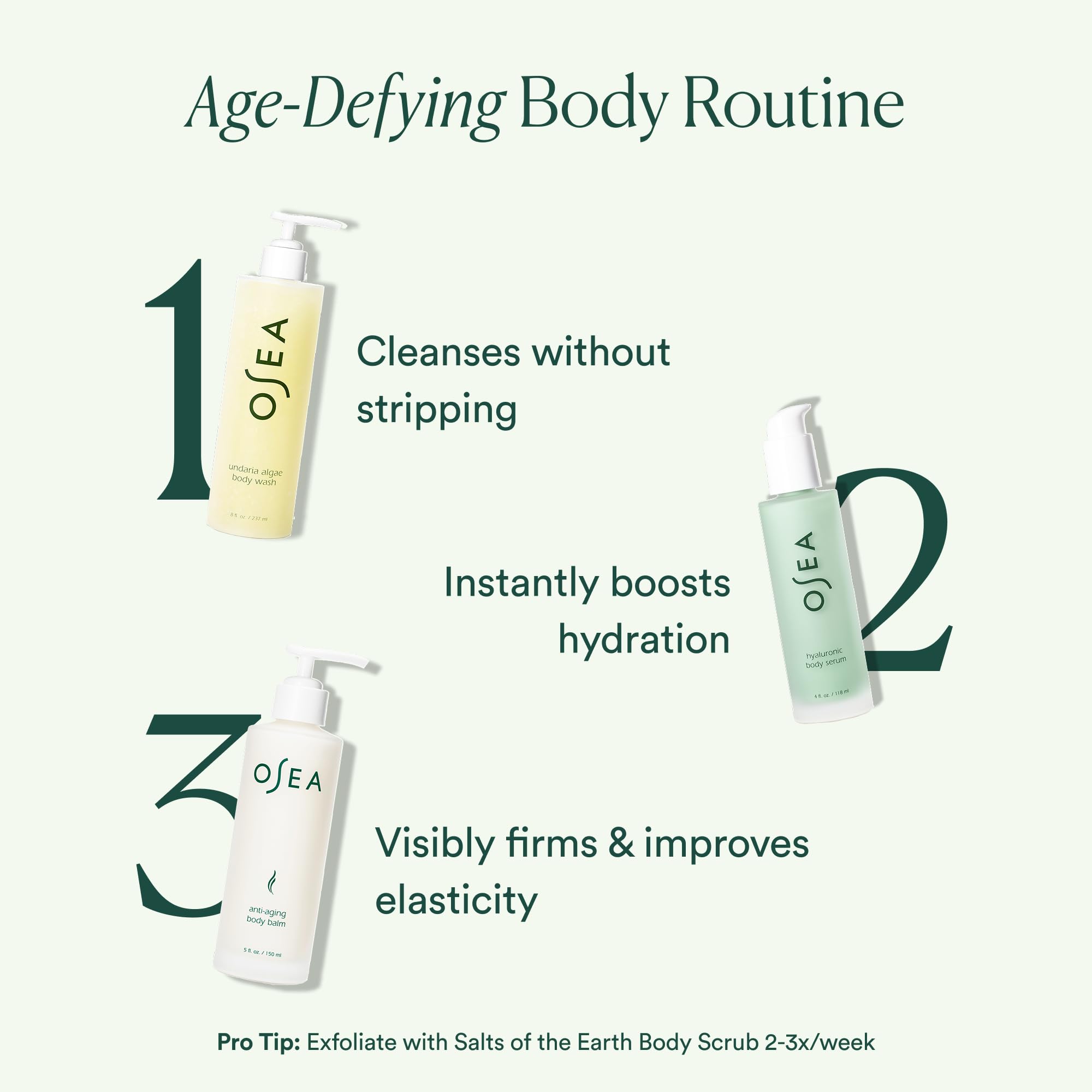 Hands applying OSEA balm demonstrates fast absorption and comfortable feel.