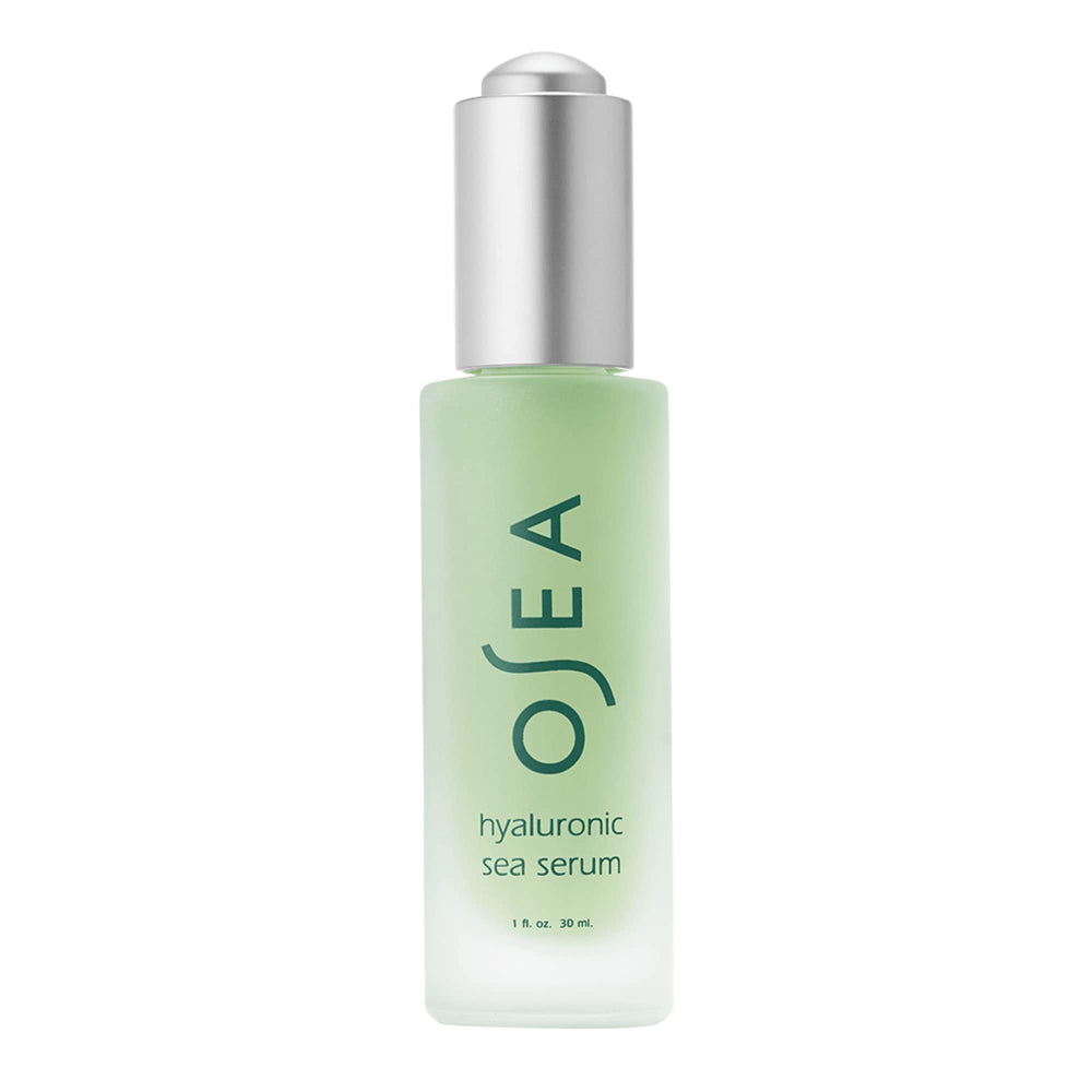 OSEA Hyaluronic Acid Sea Serum bottle shown for hydrated, clean beauty skin