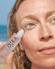 Close-up of hyaluronic acid in Ocean Eyes for lasting under-eye hydration.