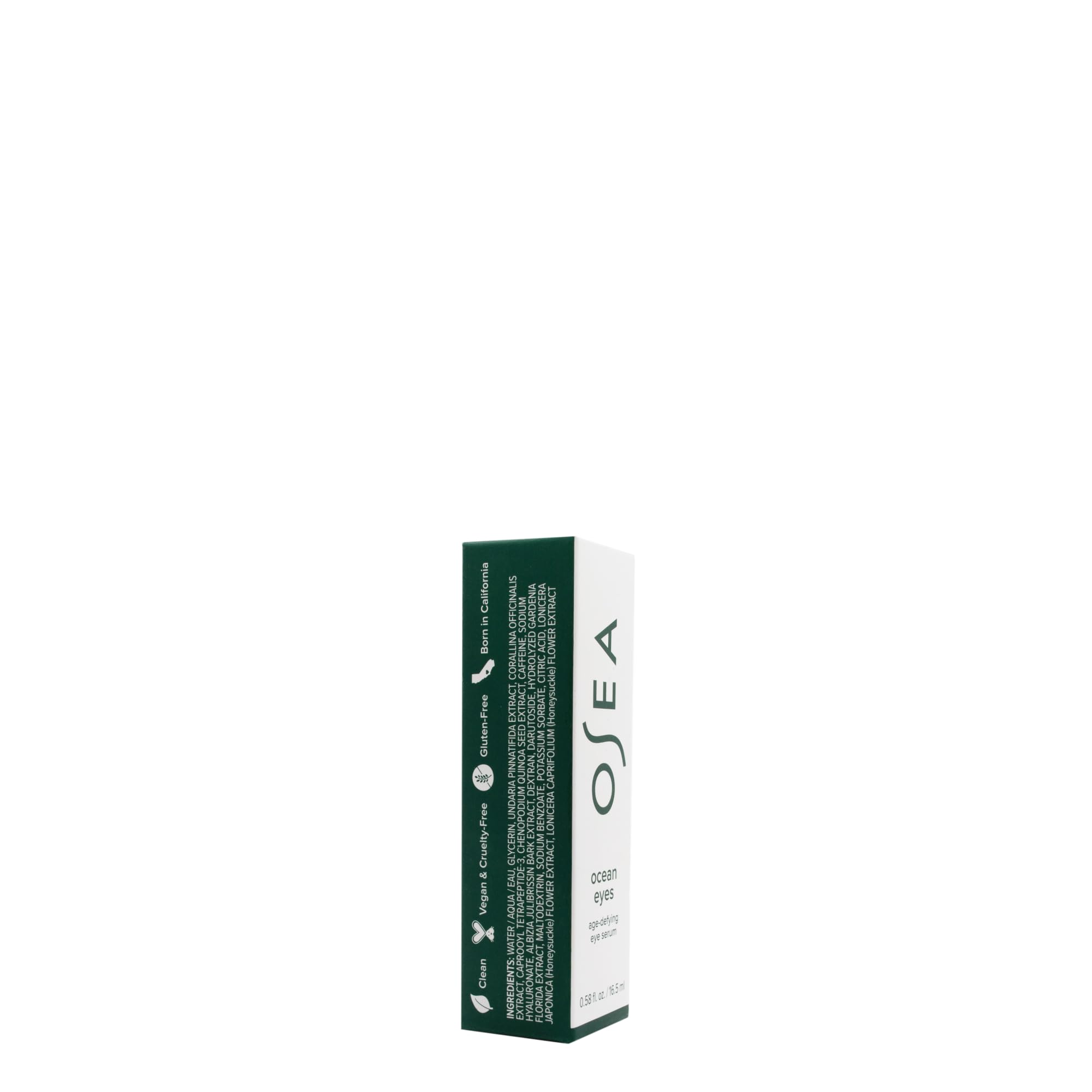 Eco-friendly packaging indicating vegan and cruelty-free skincare from OSEA.