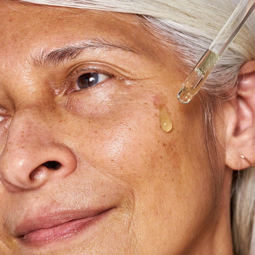 Snow mushroom and hyaluronic acid blend within the OSEA serum for hydration