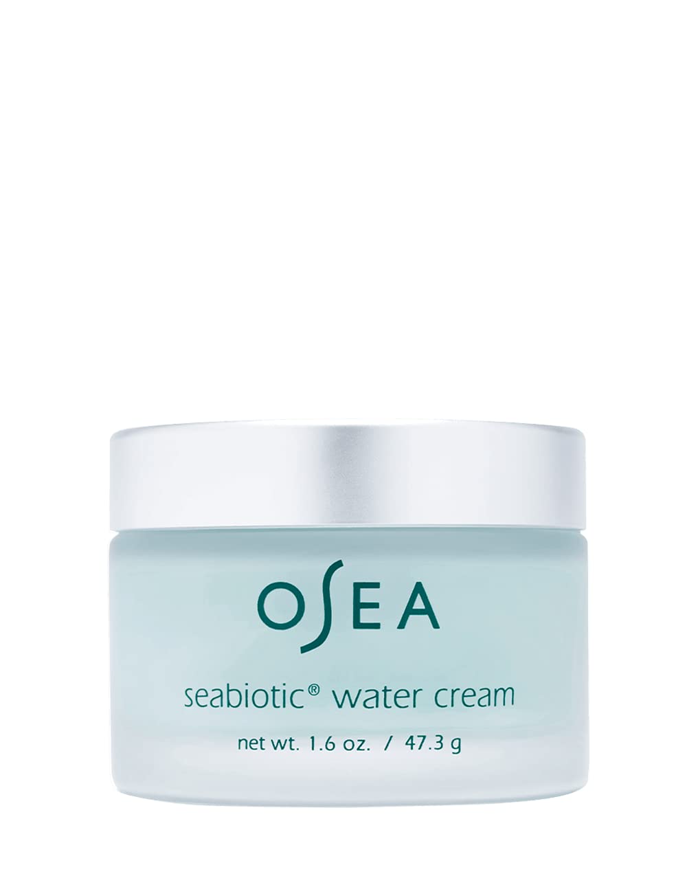 OSEA Seabiotic Water Cream bottle shows weightless hydration for daily use.