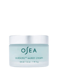 OSEA Seabiotic Water Cream bottle shows weightless hydration for daily use.