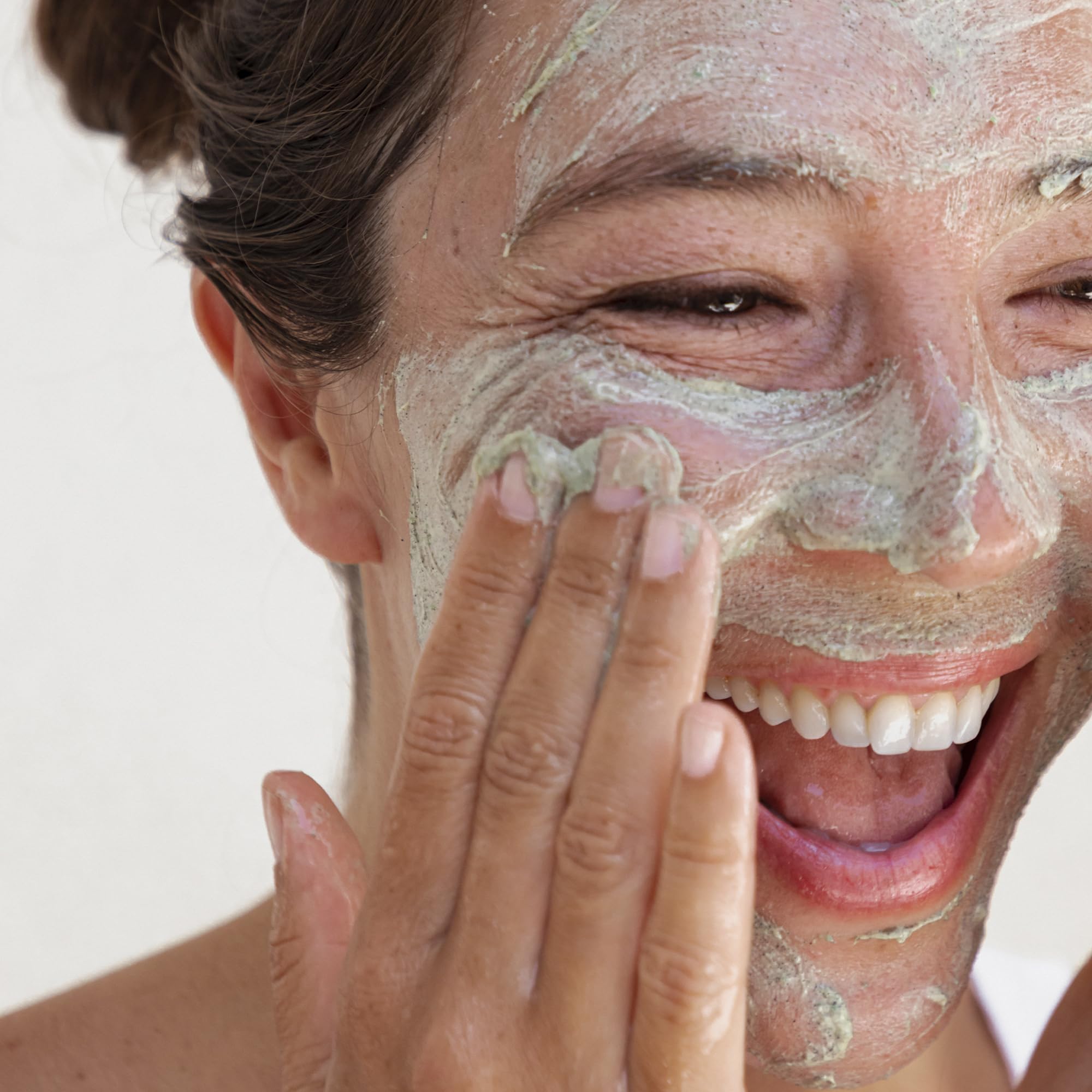 Post-use glow suggesting refreshed skin from Seaglow scrub.
