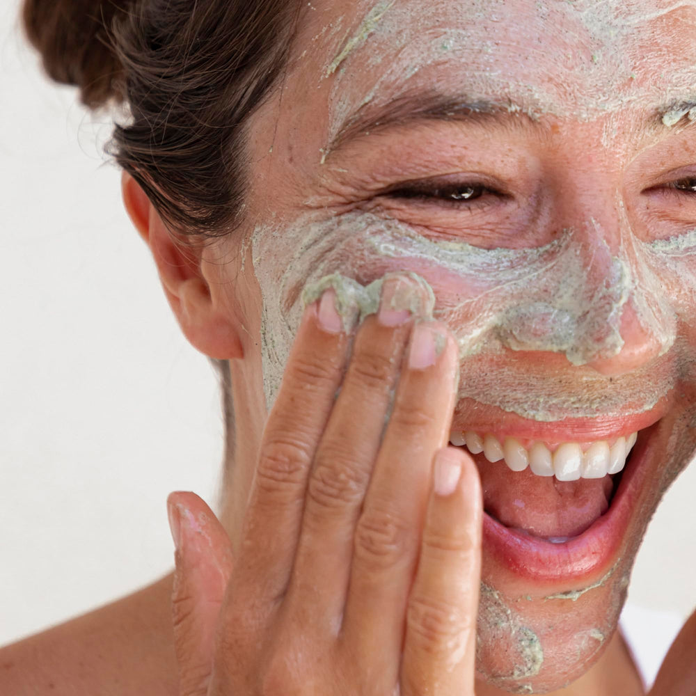 Post-use glow suggesting refreshed skin from Seaglow scrub.