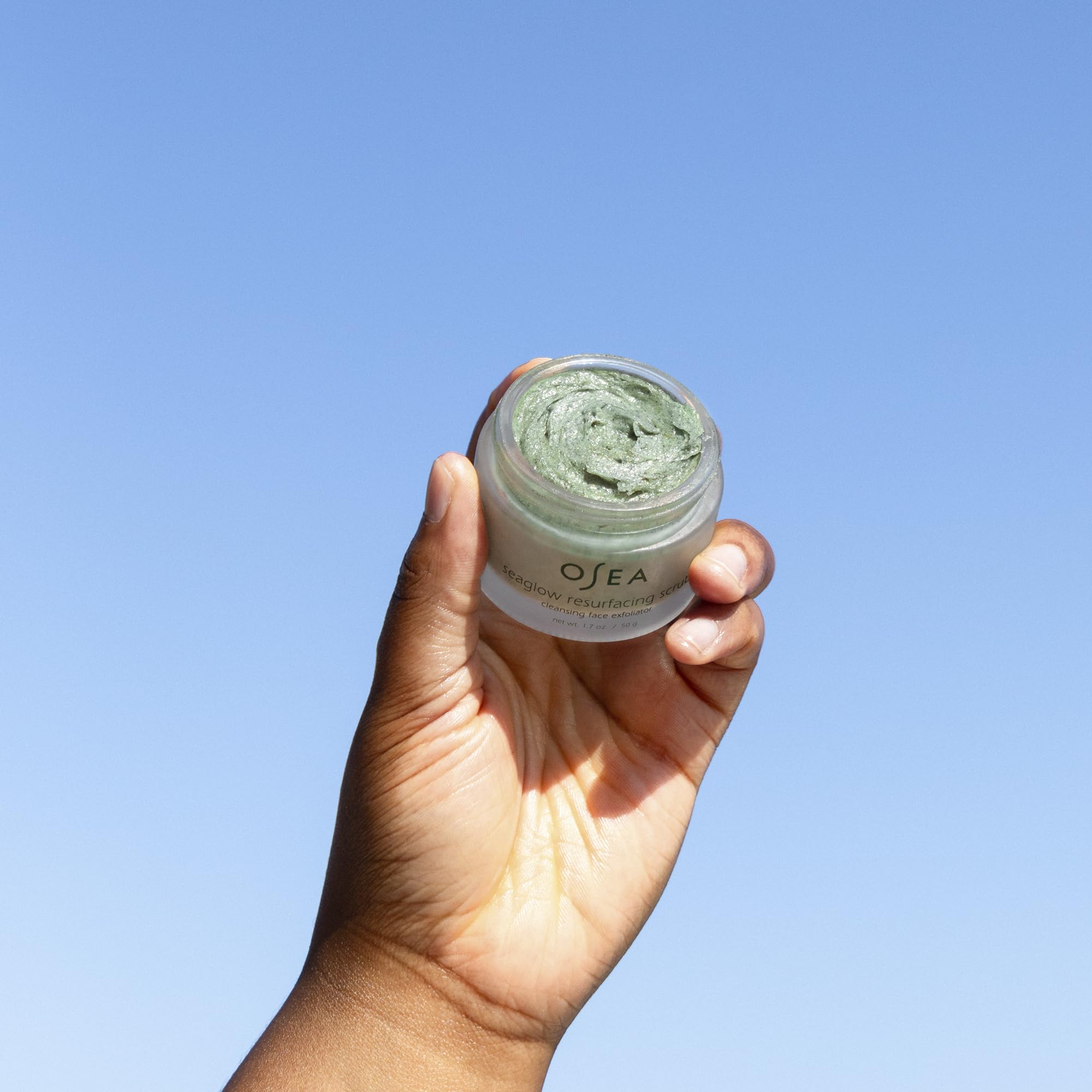 Whipped texture close-up for deep cleansing with Seaglow.