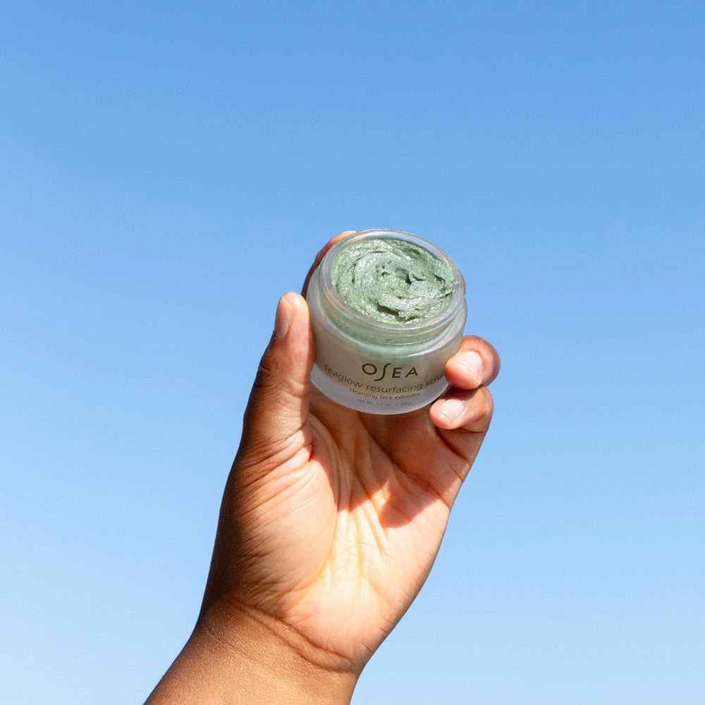 Whipped texture close-up for deep cleansing with Seaglow.
