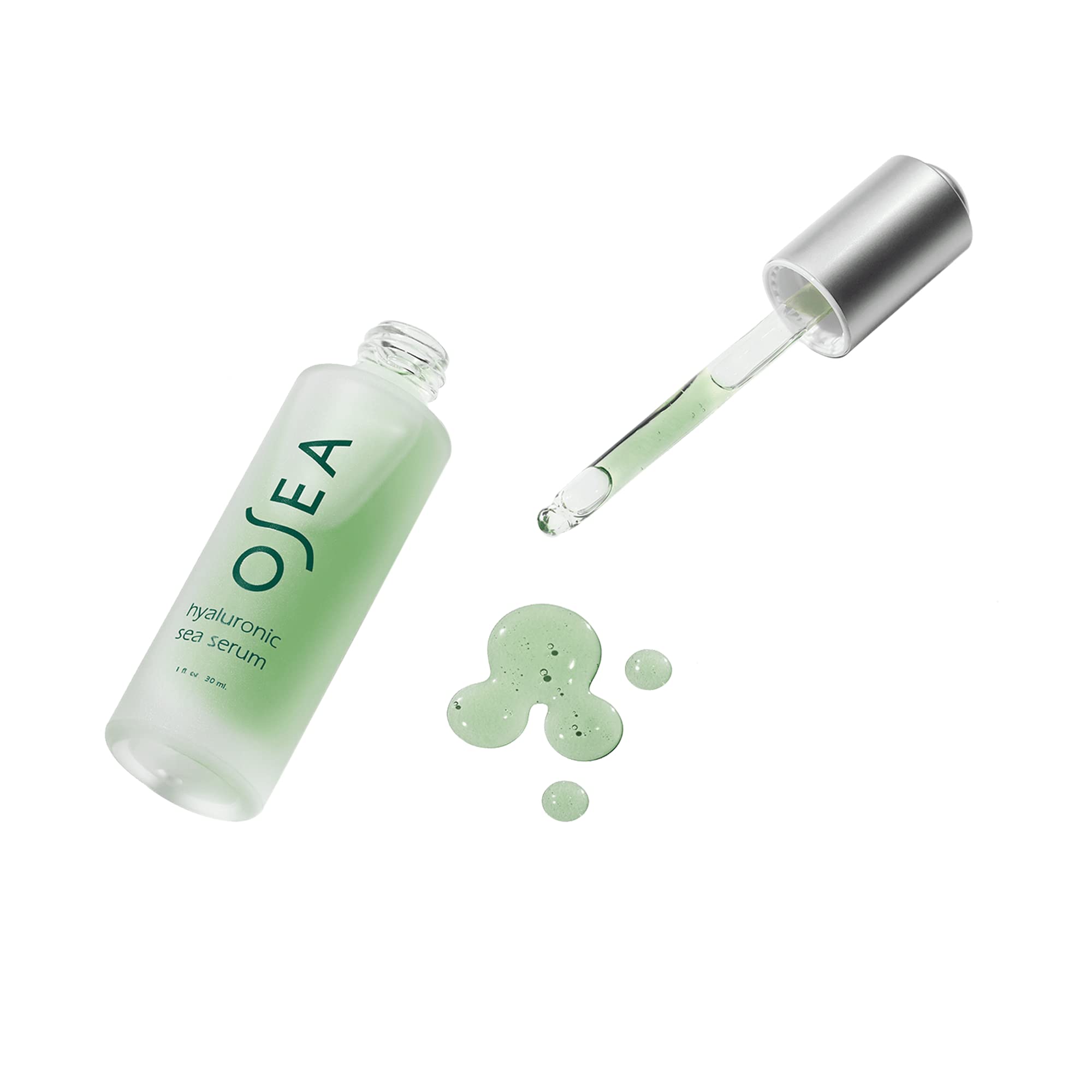 Texture close-up of OSEA serum being applied to the skin