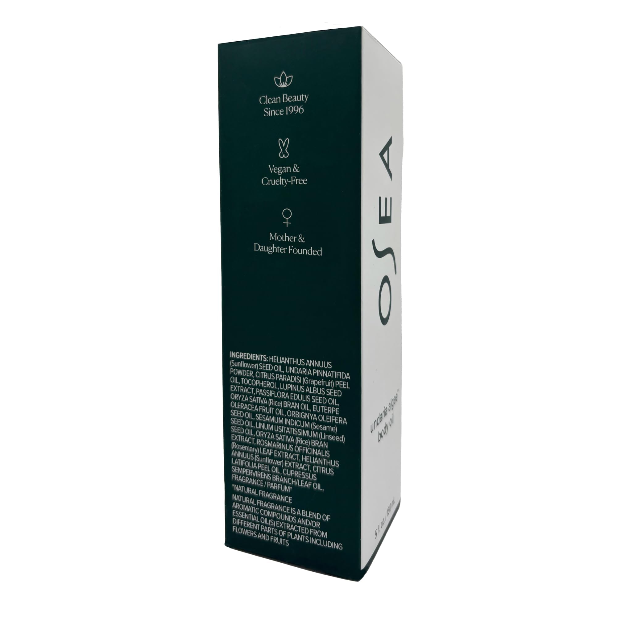Bathroom setting with OSEA Undaria Algae Body Oil suggests daily hydration ritual