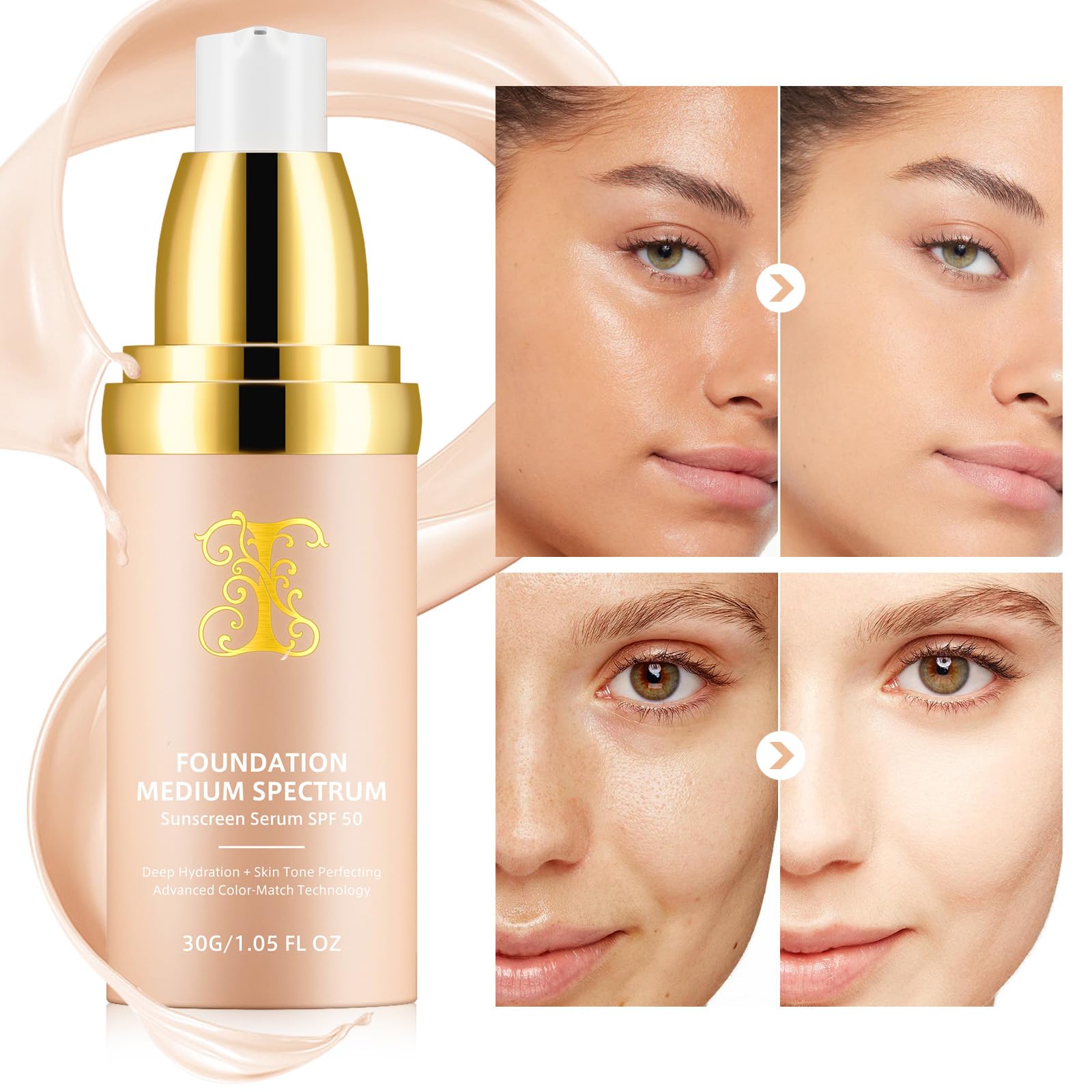 O.SECERT Foundation 4-in-1 moisturizes while evening skin tone.