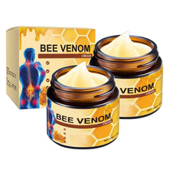 OSFRIAGE Bee Venom Joint Gel jar showing natural ingredients for joint support.