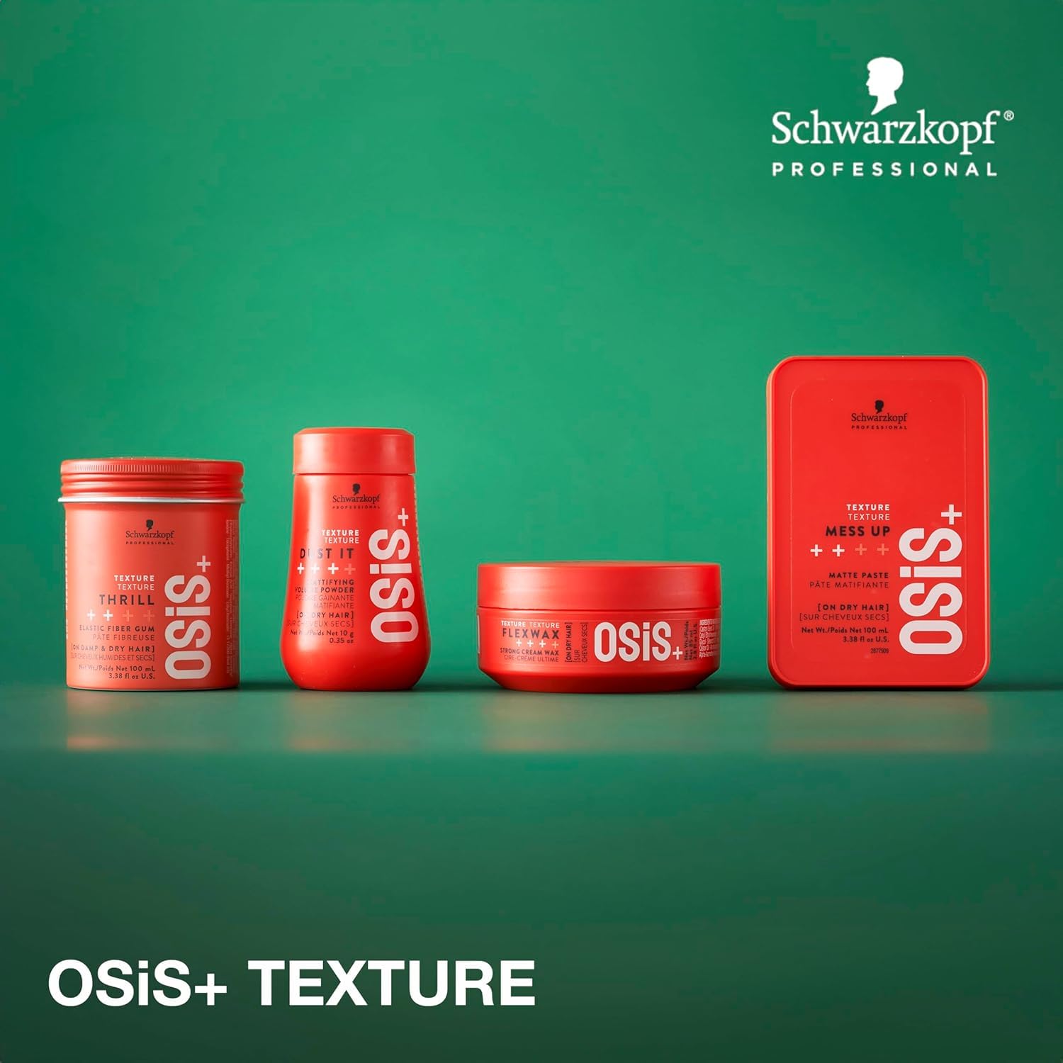 OSiS+ Dust It used to create tousled waves with texture.